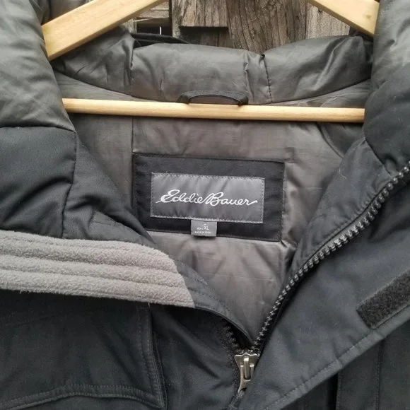 EDDIE BAUER MEN'S Goose Down Expedition Parka Fall 13 Men's size XL - Picture 3 of 5